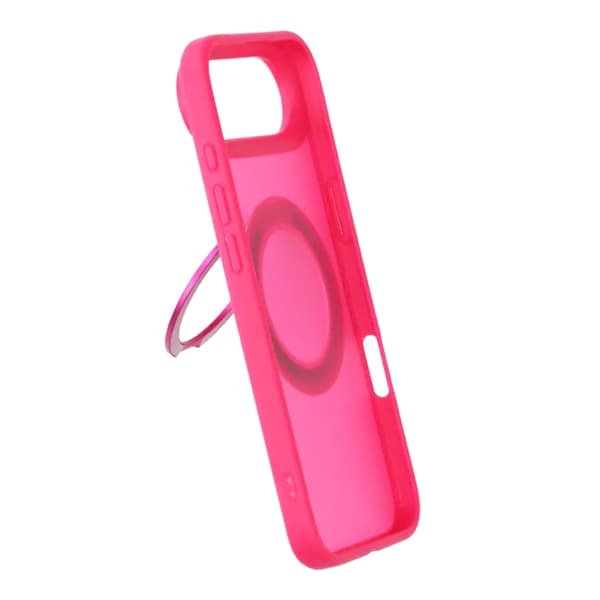 Mobile Case Rotating Magnet Stand for iPhone 17 Air - Red