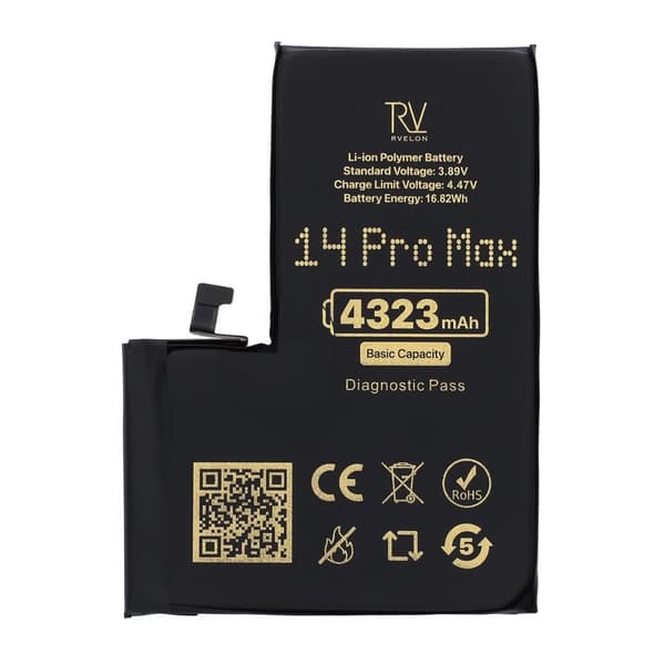 RV Battery iPhone 14 Pro Max 4323mAh Diagnostic Pass Original