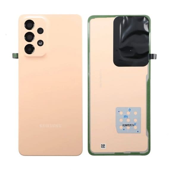 Samsung Galaxy A33 Baksida med tejp - Peach Svart
