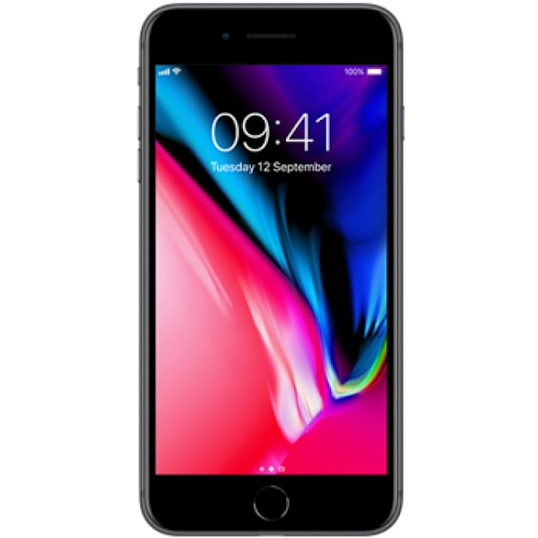 Begagnad iPhone 8 Plus 64GB Rymdgrå – Mycket bra skick (A)