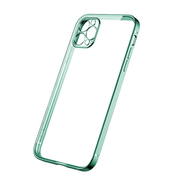 Case Camera Protection for iPhone 12 Pro Max - Green Transparent