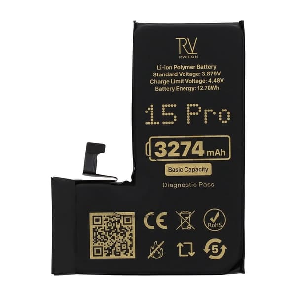 RV Battery iPhone 15 Pro 3274mAh Diagnostic Pass Original