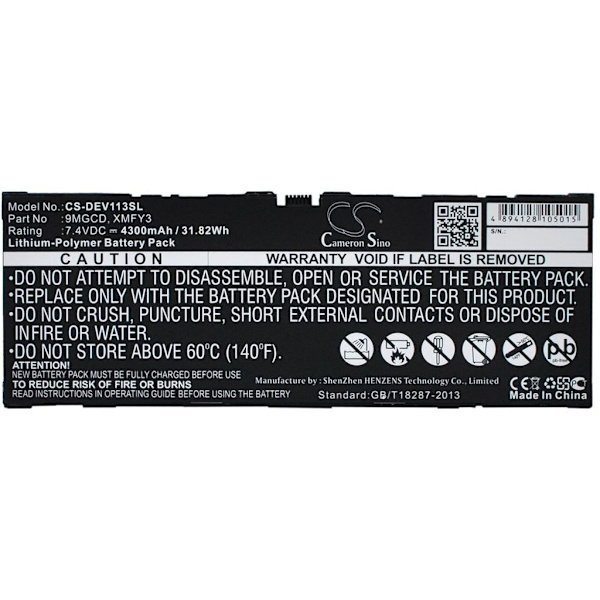 Battery for Dell T06G etc