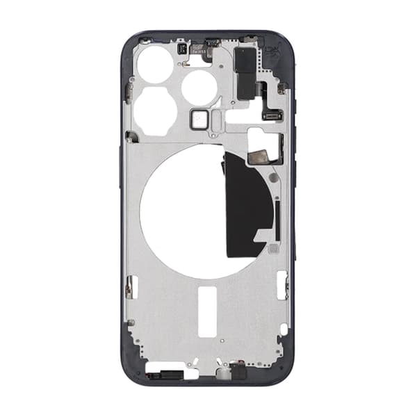 iPhone 15 Pro Middle Frame with Small Parts OEM - Titanium Blue