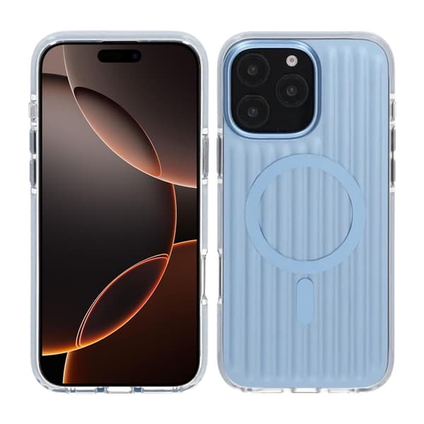 Patterned TPU Case for iPhone 16 Pro with MagSafe - Blue