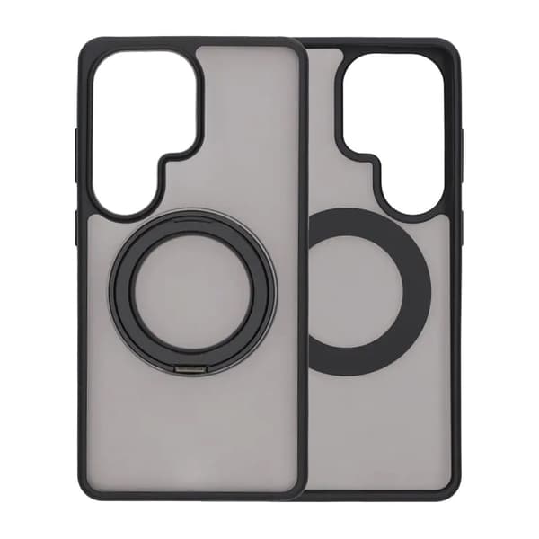 Matte case 360 rotating bracket Mobile Phone Case For Samsung S26 Ultra Black