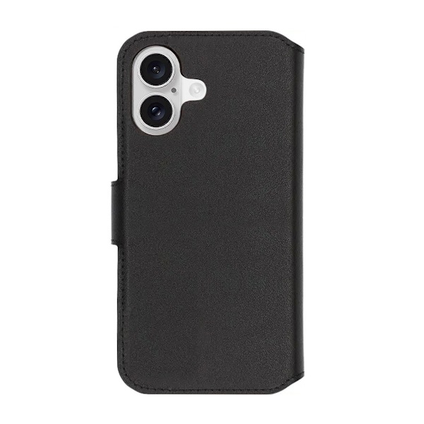 Rvelon Wallet Case Genuine Leather for iPhone 17 - Black