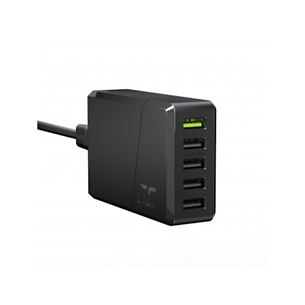 Green Cell Wall Charger ChargeSource 5, 5xUSB, 52W, Fast Charging