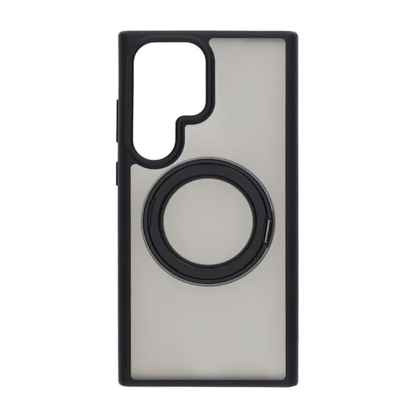 Matte case 360 ​​rotating bracket Mobile Phone Case For Samsung S23 Ultra Black