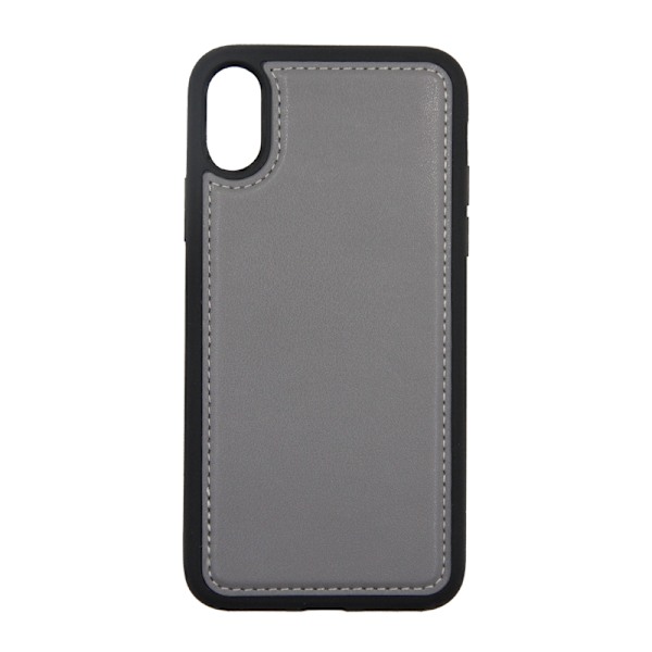 iPhone X/XS Plånboksfodral Magnet Läder med Stativ - Grå