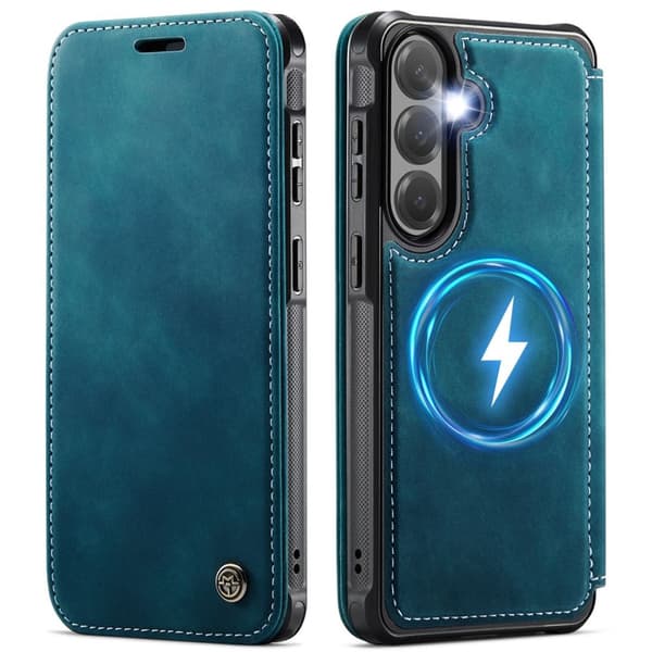 CASEME 053 Samsung Galaxy S26 Plus Wallet Cover MagSafe RFID blocking - Blue