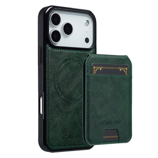 MagSafe Case with Detachable Card Holder iPhone 18 Pro, iPhone 17 Pro - Green
