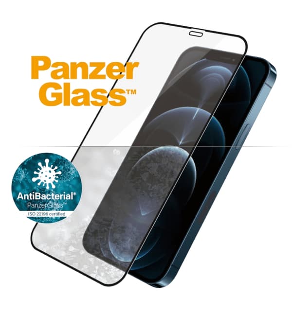 Panzerglass Skärmskydd i Härdat Glas för iPhone 12 Pro Max Svart