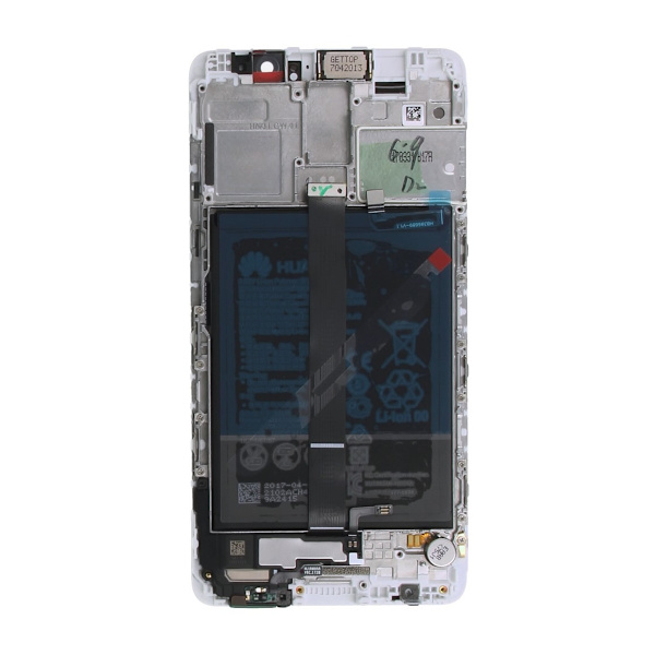 Huawei Mate 9 Skärm med LCD Display med Batteri Original - Silver