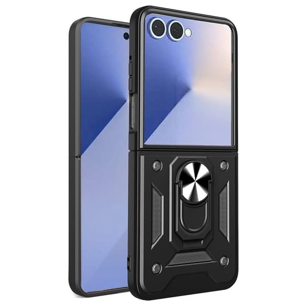 Samsung Galaxy Z Flip7 5G Case with Stand - Black
