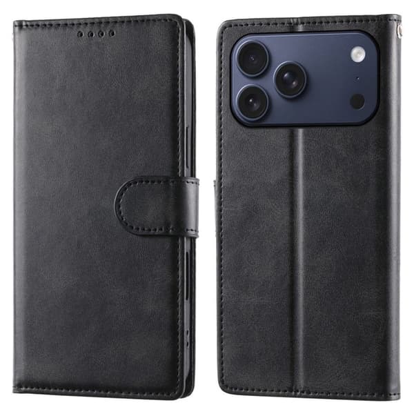 Wallet Cover with Stand iPhone 18 Pro Max, iPhone 17 Pro Max - Black