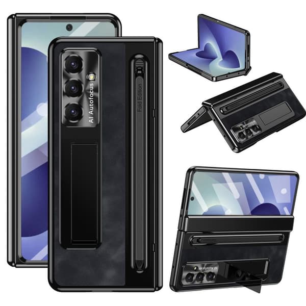 Samsung Galaxy Z Fold8 Ultra Case with Tempered Glass Screen Protector & Stylus - Black