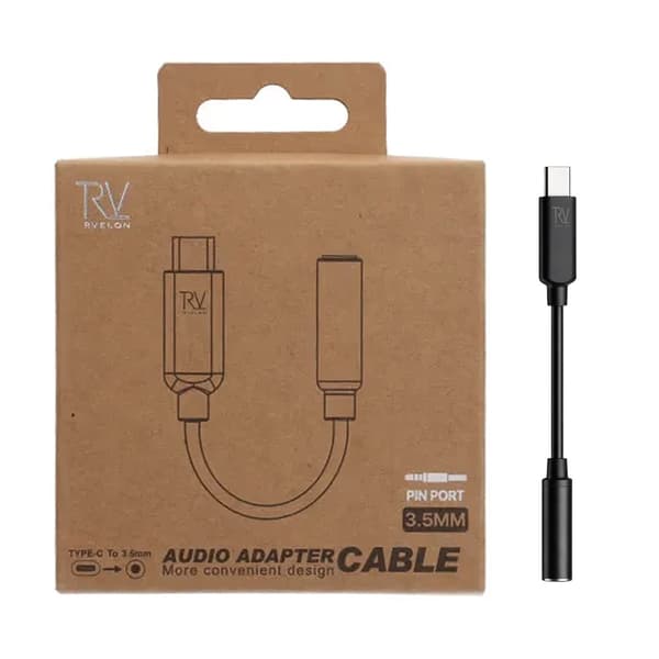 Rvelon USB-C to 3.5mm Hi-Res Audio Adapter