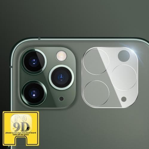 Kameralinsskydd Härdat Glas för iPhone 11 Pro / 11 Pro Max Svart