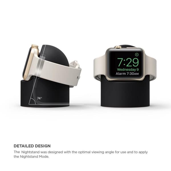Silikonstativ för Apple Watch - Svart Svart