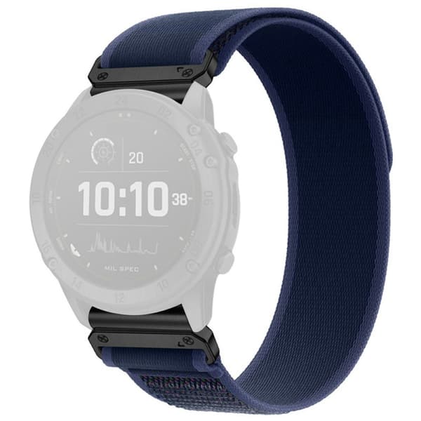 Garmin Fenix 8 Pro/Quatix 8/Tactix 8 47mm Nylon Elastic Watch Strap - Blue