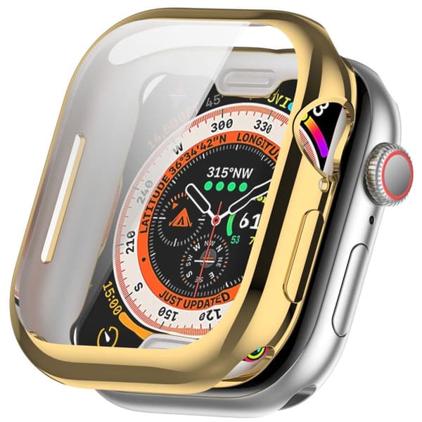 Apple Watch Series 11/10 42mm Case with Screen Protector – Gold