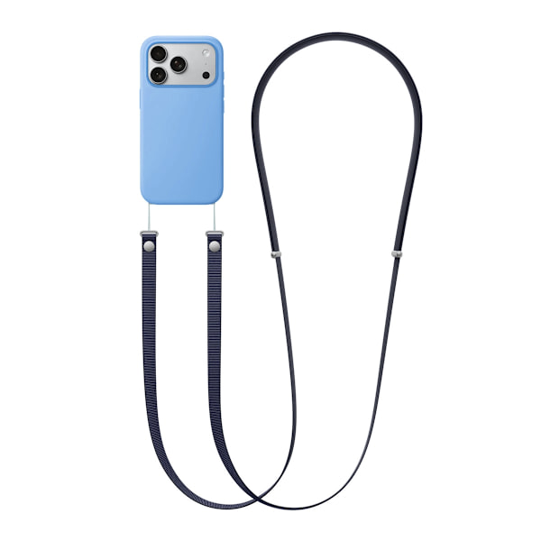Crossbody Strap för iPhone mobilskal - Blå
