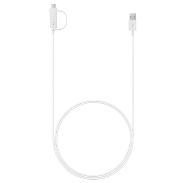 Original Samsung EP-DG930 2-i-1 Combo USB-A till Micro-USB + USB-C 1,5 m Svart