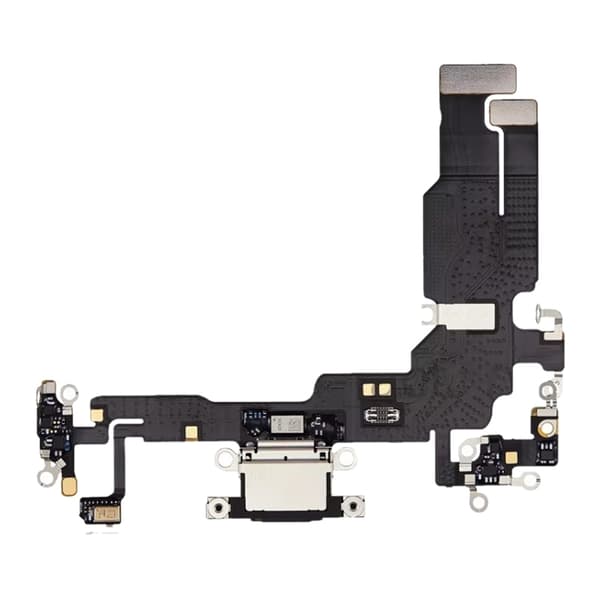Charging connector with Flex cable for iPhone 15 Plus - Black