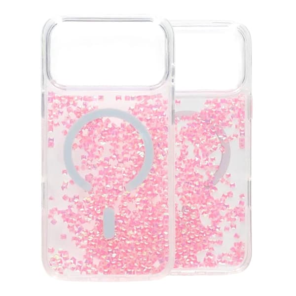 Glittrigt Mobilskal med Paljetter för iPhone 17 Pro - Rosa