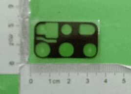 Original Samsung Galaxy S20 Plus Vattentät Tejp för Bak Kamera Svart