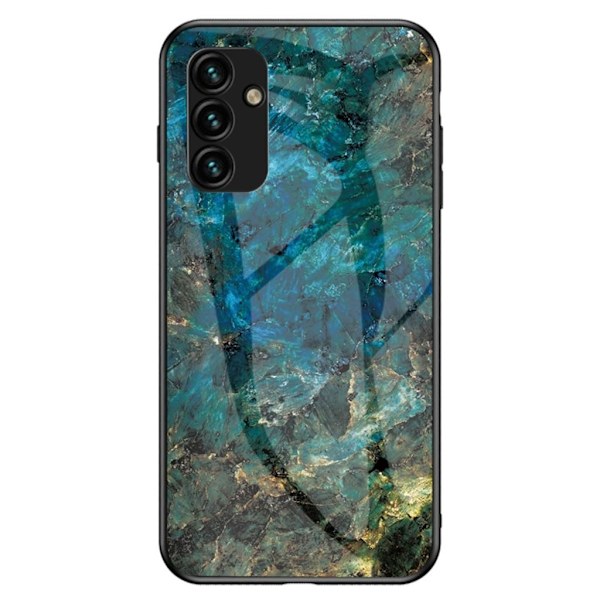 Shockproof Samsung Galaxy A14 smartphone case - Emerald Marble