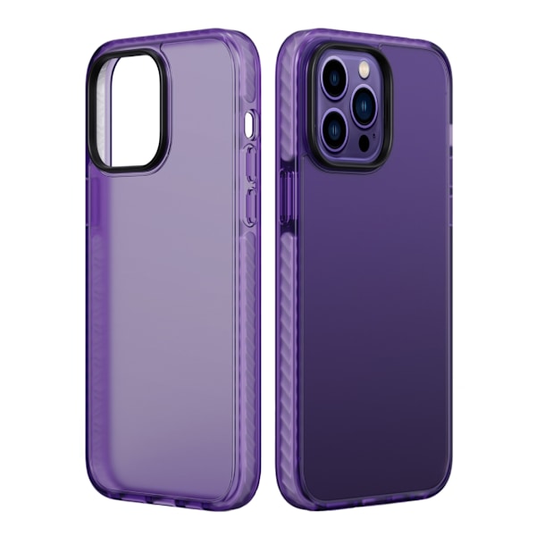 iPhone 14 Pro Max Stöttåligt TPU Mobilskal - Lila