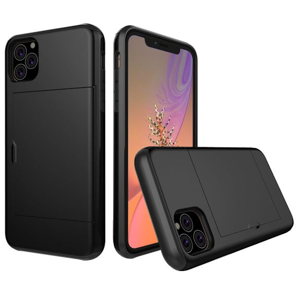 iPhone 11 Pro case with a card holder - Black