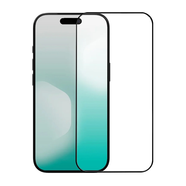 Rvelon Screen Protector iPhone 16 Pro Max/17 Pro Max Tempered Glass 2.5D Black - bulk