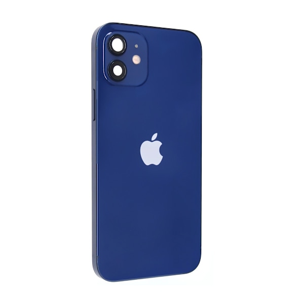 iPhone 12 Baksida med Komplett Ram - Blå