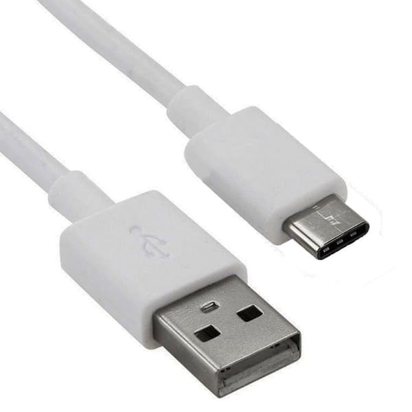 SiGN Ladd- och synkkabel Typ-C till USB-kabel 5V, 3A, 1.5m - Vit Svart