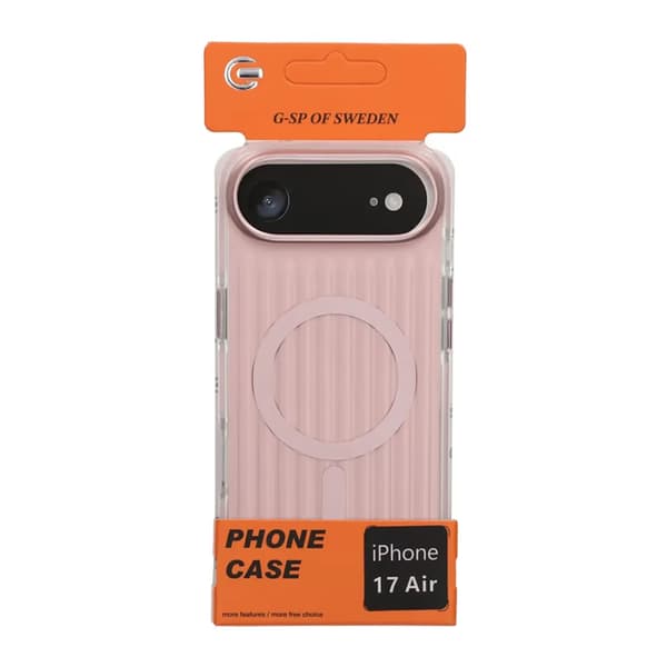 Mobile Case Corrugated Magsafe for iPhone 17 Air - Pink