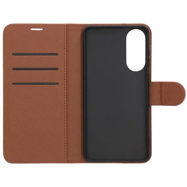 Wallet Case with Stand for Samsung Galaxy S25 Edge - Brown