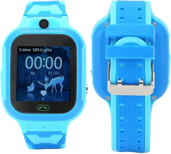 SiGN Smartwatch Kids 4G, WiFi, GPS - Blå Svart