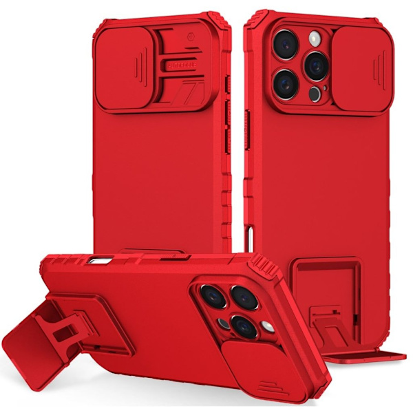 iPhone 16 Pro Max Case with camera protection - Red