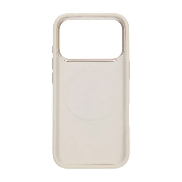Mobile Case Silicone with Camera Metal Frame for iPhone 17 Pro Max - White