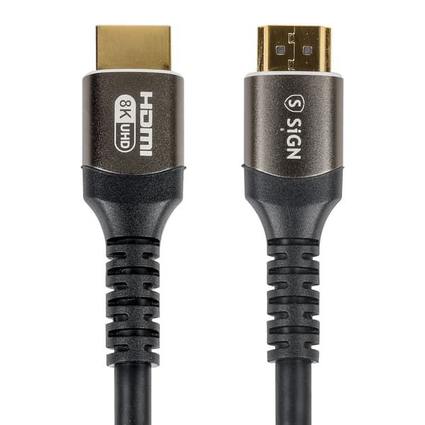 SiGN Premium HDMI 2.1 Kabel 8K, 3m - Svart Svart