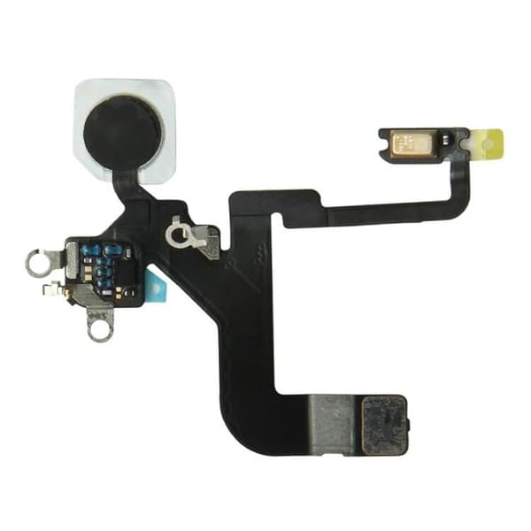 Original iPhone 12 Pro Max Flexkabel för Mikrofon & Ficklampa Svart