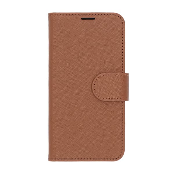 Flip Stand Leather Wallet Case For Samsung S25 Brown
