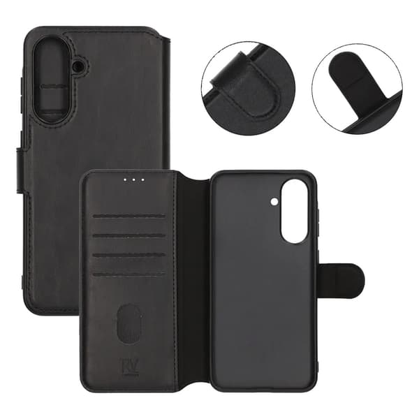 Rvelon Wallet Case--Samsung A36 Black