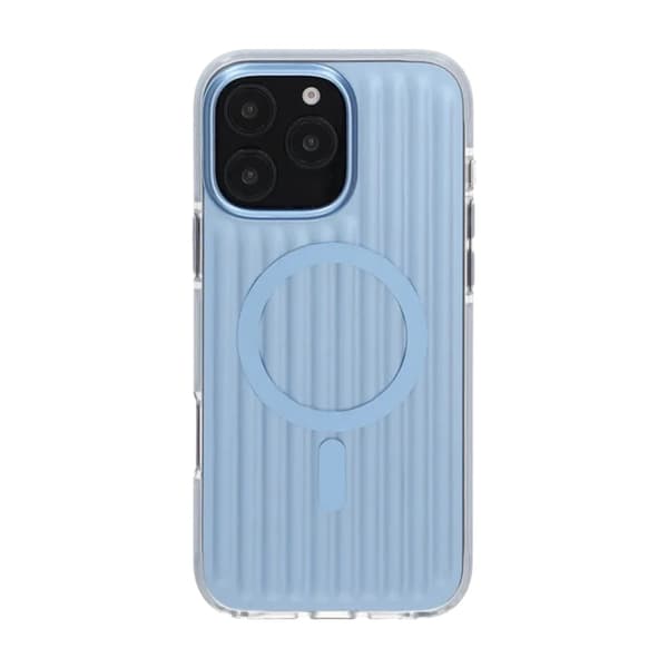 Patterned TPU Case for iPhone 16 Pro with MagSafe - Blue