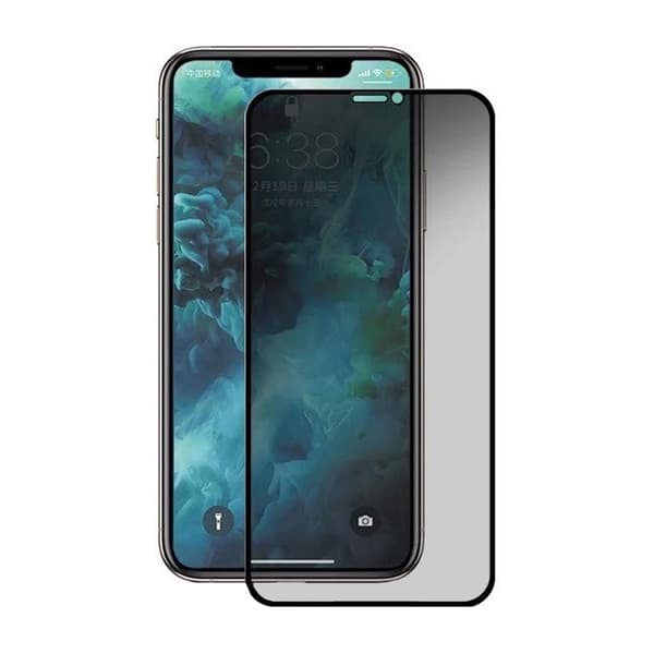 Screen protector iPhone 11 Pro Max and XS Max - Privacy 3D Tempered Glass - bulk