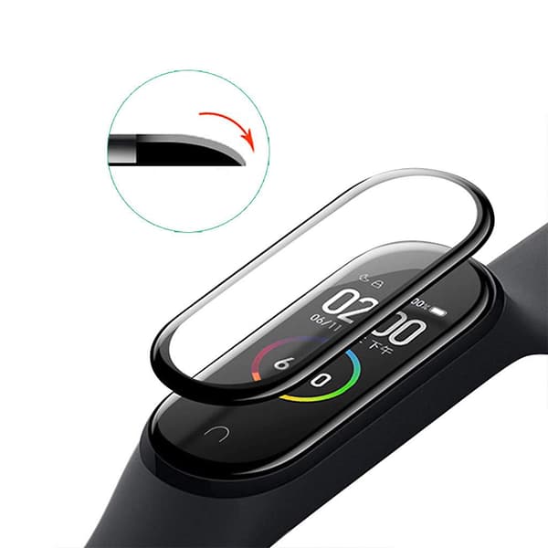 Screen Protector Xiaomi Mi Smart Band 4 and 5 - Tempered Glass Black