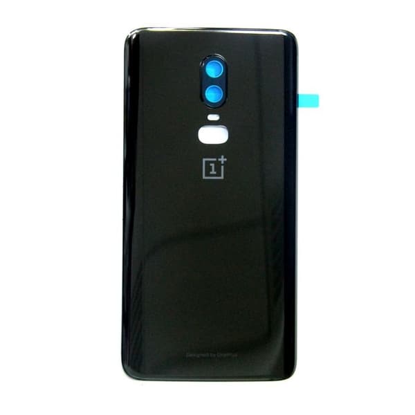 Original OnePlus 6 Baksida Med Tejp - Svart Svart